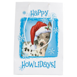Happy Howlidays American Hairless Terrier Medium Cadeauzakje