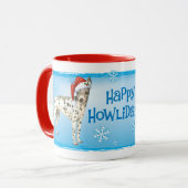 Happy Howlidays American Hairless Terrier Mok (Voorkant links)