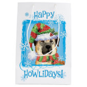 Happy Howlidays Anatolian Shepherd Medium Gift Bag Medium Cadeauzakje (Achterkant)