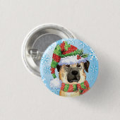 Happy Howlidays Anatolian Shepherd Pinback Button (Voorkant /achterkant)