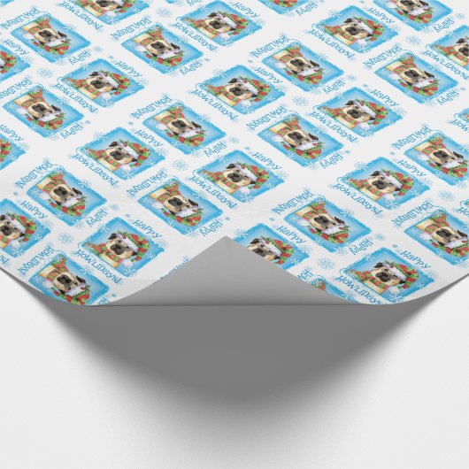 Happy Howlidays Anatolian Shepherd Wrapping Paper Cadeaupapier (Hoek)