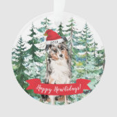 Happy Howlidays Australian Shepherd Dog Kerstmis Ornament (voorkant)