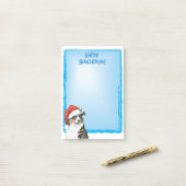 Happy Howlidays Australian Shepherd Post-it® Notes (Op bureau)