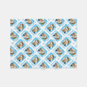 Happy Howlidays Australian Terrier Fleece Blanket (Voorkant (Horizontaal))
