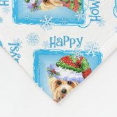 Happy Howlidays Australian Terrier Fleece Blanket Deken (Hoek)
