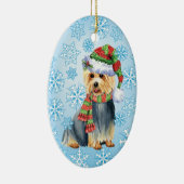 Happy Howlidays Australian Terrier Keramisch Ornament (Rechts)