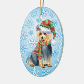 Happy Howlidays Australian Terrier Keramisch Ornament (Links)