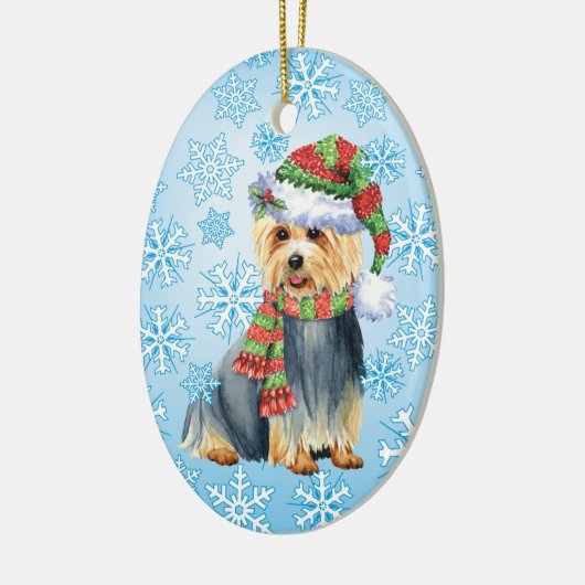 Happy Howlidays Australian Terrier Keramisch Ornament (Links)
