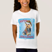 Happy Howlidays Australian Terrier T-Shirt (Voorkant)