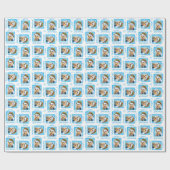 Happy Howlidays Australisch terrier Wrapping Paper Cadeaupapier (Vlak)