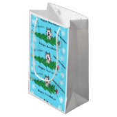 Happy Howlidays Bag Klein Cadeauzakje (Voorkant Gekanteld)