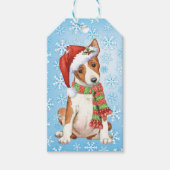 Happy Howlidays Basenji Cadeaulabel (Voorkant)