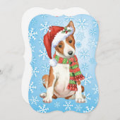 Happy Howlidays Basenji Feestdagenkaart (Voorkant / Achterkant)