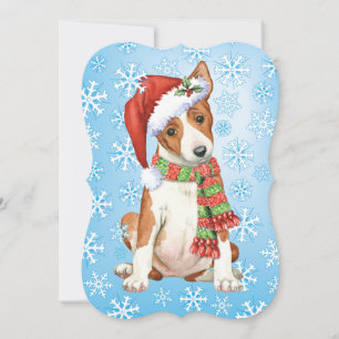 Happy Howlidays Basenji Feestdagenkaart