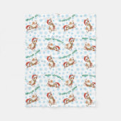 Happy Howlidays Basenji Fleece Blanket (Voorkant)