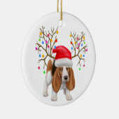 Happy Howlidays Basset Hound Ornament (Rechts)