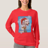 Happy Howlidays Bedlington Terrier T-Shirt (Voorkant)