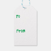 Happy Howlidays Belgische Malinois Cadeaulabel (Achterkant)