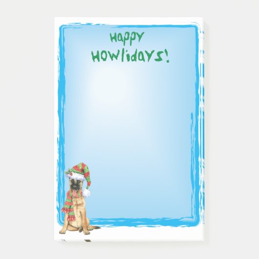 Happy Howlidays Belgische Malinois Post-it® Notes (Voorkant)
