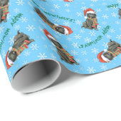 Happy Howlidays Belgische Sheepdog Cadeaupapier (Rol Hoek)