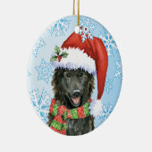 Happy Howlidays Belgische Sheepdog Keramisch Ornament (Rechts)