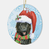 Happy Howlidays Belgische Sheepdog Keramisch Ornament (Links)
