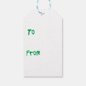 Happy Howlidays Belgische Tervuren Cadeaulabel (Achterkant)