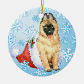 Happy Howlidays Belgische Tervuren Keramisch Ornament (Voorkant)