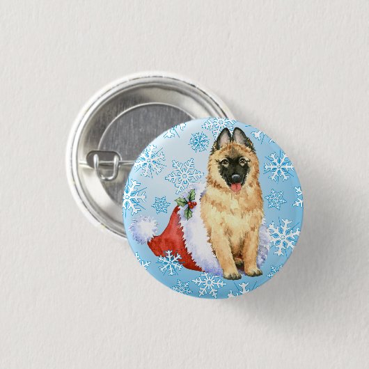 Happy Howlidays Belgische Tervuren Ronde Button 3,2 Cm (Voorkant /achterkant)