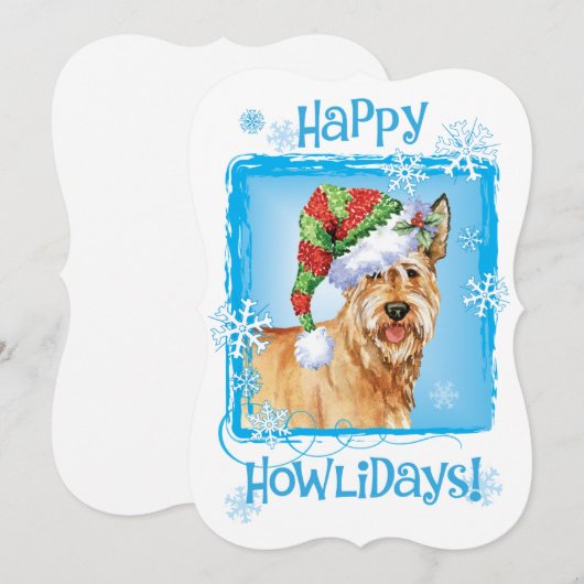 Happy Howlidays Berger Picard Feestdagenkaart (Voorkant / Achterkant)