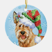 Happy Howlidays Berger Picard Keramisch Ornament (Voorkant)