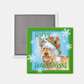 Happy Howlidays Berger Picard Magneet (Voorkant / Achterkant)