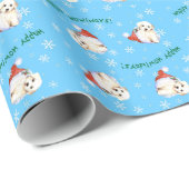 Happy Howlidays Bichon Cadeaupapier (Rol Hoek)