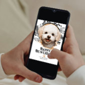 Happy Howlidays Bichon Frise Dog Kerstmis Feestdagenkaart