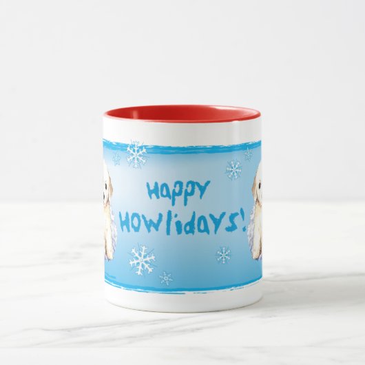 Happy Howlidays Bichon Mok (Midden)