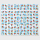 Happy Howlidays Biewer Terrier Wrapping Paper Cadeaupapier (Vlak)