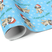 Happy Howlidays Bluetick Cadeaupapier (Rol Hoek)