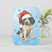 Happy Howlidays Bluetick Feestdagenkaart (Staand voorkant)