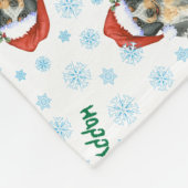 Happy Howlidays Bluetick Fleece Blanket (Hoek)