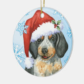 Happy Howlidays Bluetick Keramisch Ornament (Links)