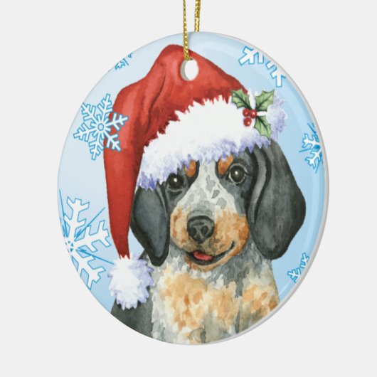 Happy Howlidays Bluetick Keramisch Ornament (Links)