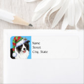 Happy Howlidays Border Collie Etiket (Insitu)