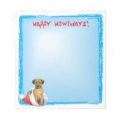 Happy Howlidays Border Terrier Notitieblok (Voorkant)