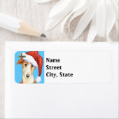 Happy Howlidays Borzoi Etiket (Insitu)