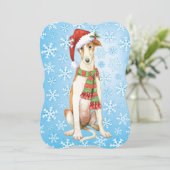 Happy Howlidays Borzoi Feestdagenkaart (Staand voorkant)