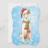 Happy Howlidays Borzoi Feestdagenkaart (Voorkant)