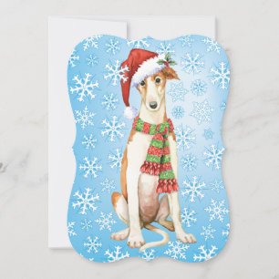 Happy Howlidays Borzoi Feestdagenkaart