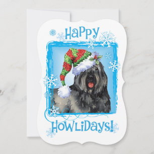 Happy Howlidays Bouvier Feestdagenkaart