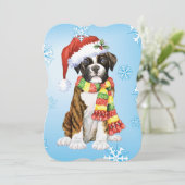 Happy Howlidays Boxer Feestdagenkaart (Staand voorkant)