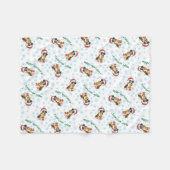 Happy Howlidays Boxer Fleece Blanket (Voorkant (Horizontaal))